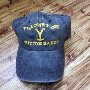 Yellowstone Dutton Ranch Gray Cap Brand Paramount Hat Baseball Dad Y Brand